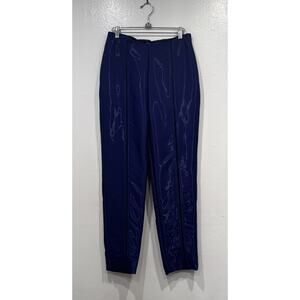 RISTO Shiny Purple Black Pants Women’s‎ Size Medium Silk Blend High Rise Evening